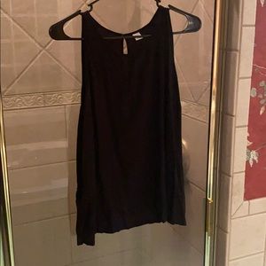 Black Old Navy Keyhole Tank